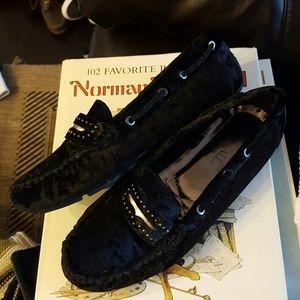 NO CALL Crushed Velvet Loafers Size 5 1/2 M
